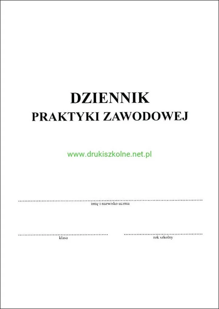 Dziennik praktyki zawodowej