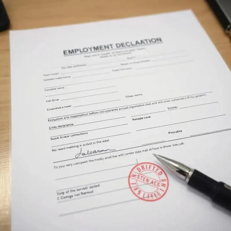 Jak wypełnić oświadczenie kierowcy