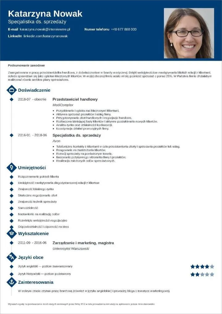 Nowe technologie w CV