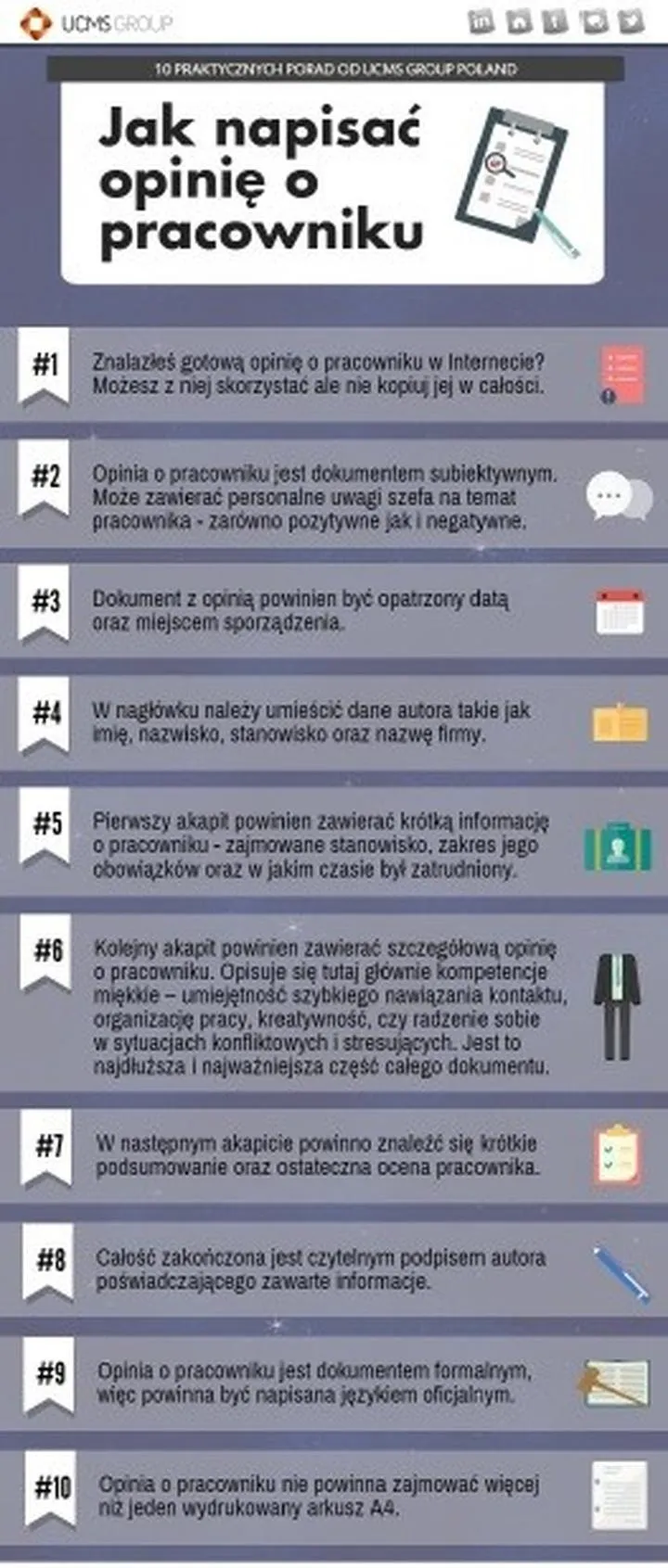 Pisanie opinii o pracowniku