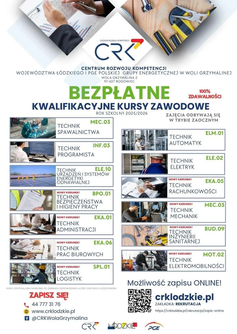 Wybór kursu zawodowego pod grafik